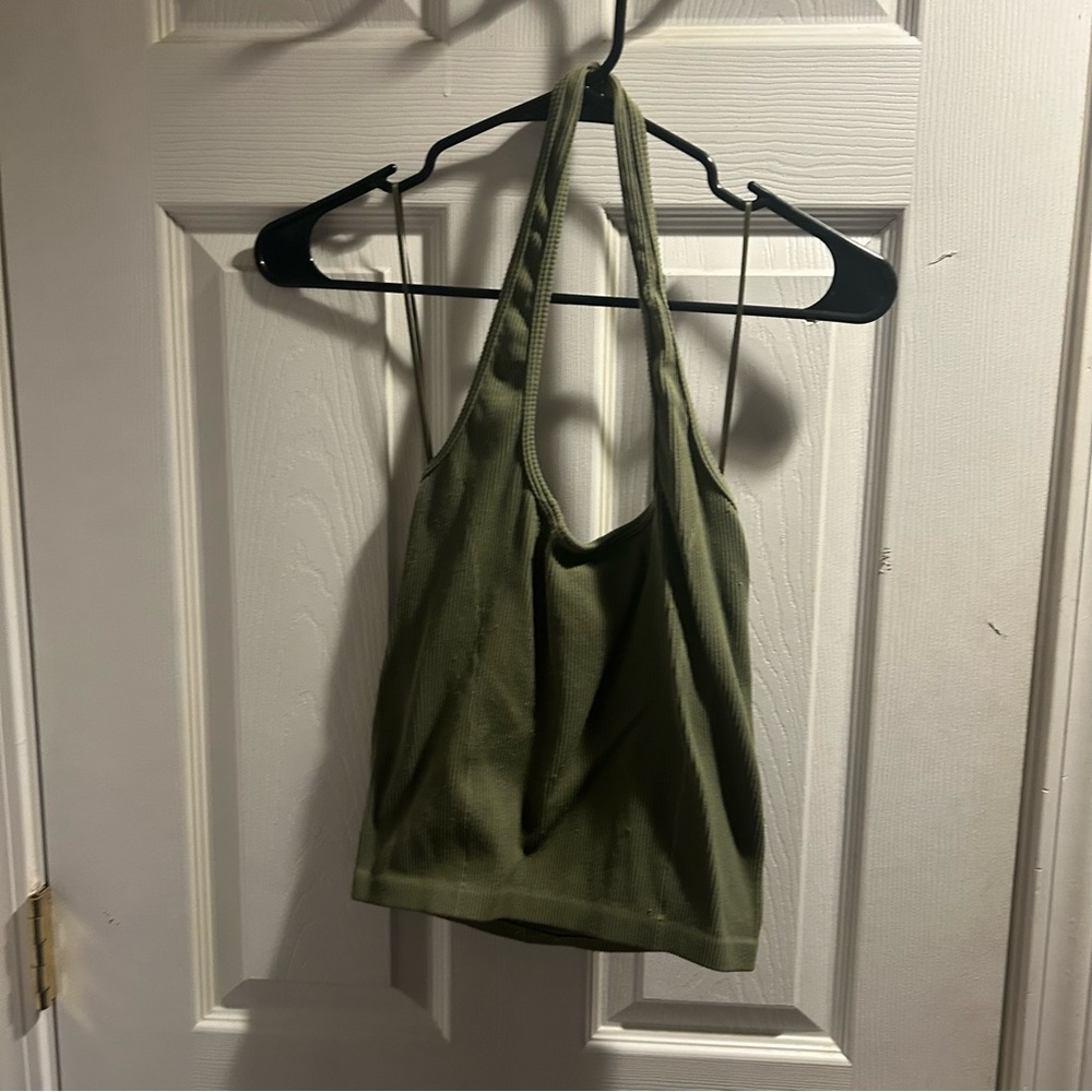 Green Halter Top